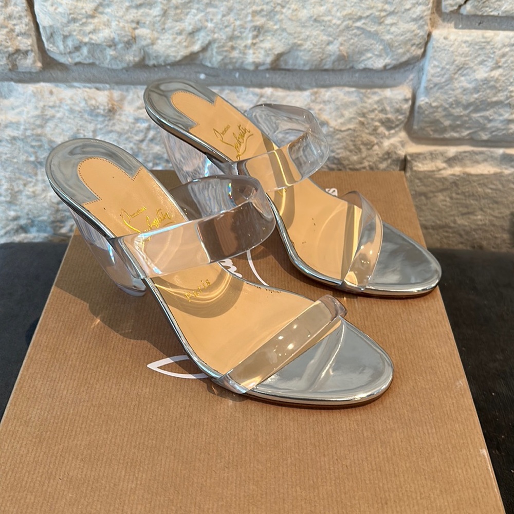 Christian Louboutin Ovida Clear Sandals